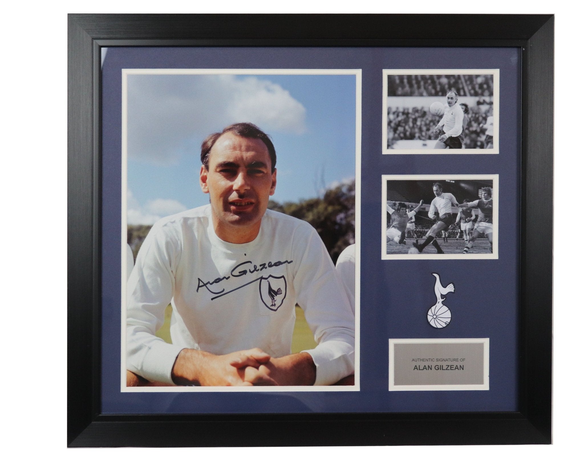 Alan Gilzean Signed Spurs 12x16 Photograph Framed Display - Memorabilia Framers Shop